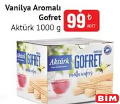 AKTÜRK VANİLYA AROMALI GOFRET 1 KG